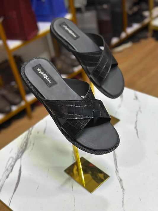 THE HASSAN PAIR - Crocs leather