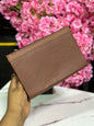 MEN’S LEATHER MIDI PURSE - Basket Light Brown