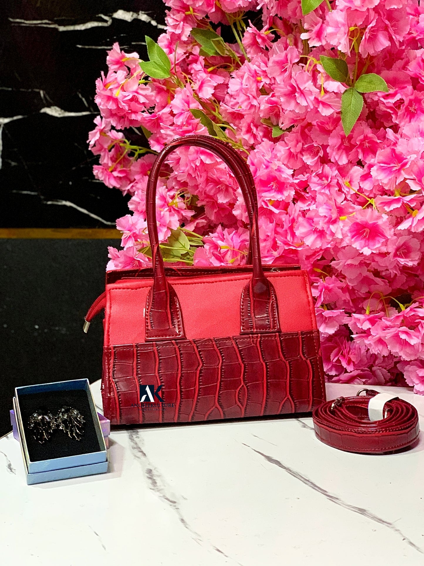 THE BAMBI BAG - Wine Red