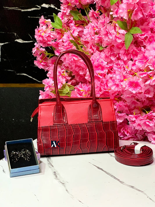 THE BAMBI BAG - Wine Red
