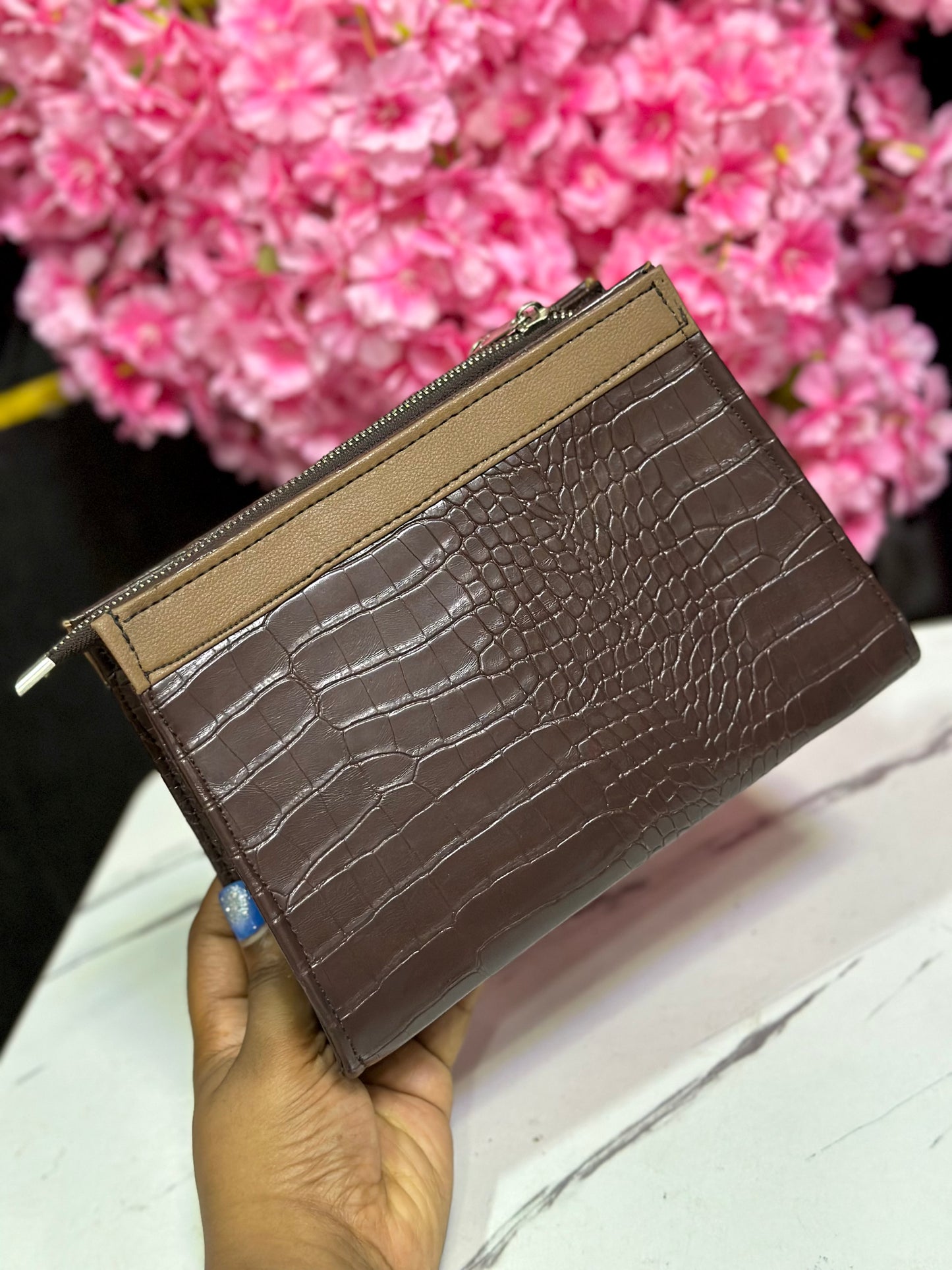 MEN’ S LEATHER PURSE- Coffee Brown