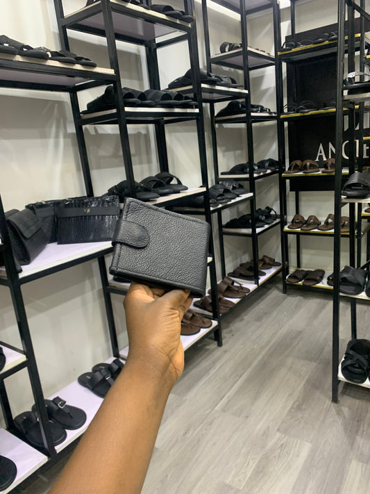 Black Rough clip-wallet