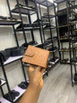 Light brown crocs clip-wallet