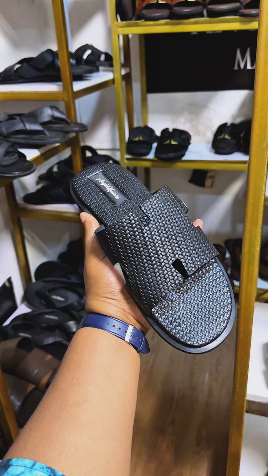 THE HERMES BASKET PAIR- Plain black