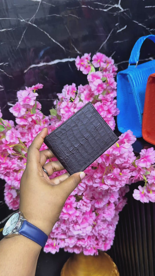 Crocs Bifold Flip Wallet - Coffee Brown